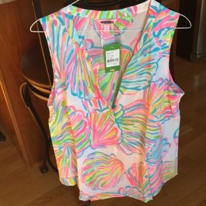 Lilly Pulitzer size L 100% silk BNWT